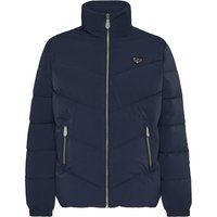 Minimalistische Wattierte Steppjacke mit Chevron-Muster