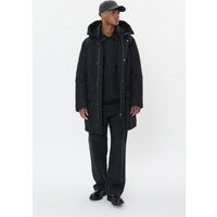 Minimalistischer Kapuzenparka mit geradem Schnitt