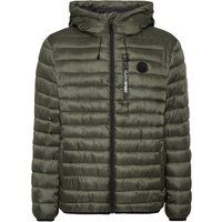 Wattierte Sportjacke mit Kapuze