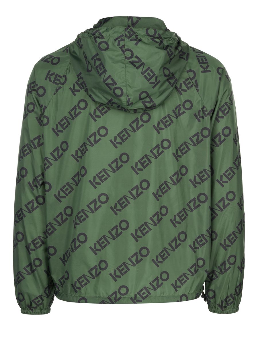 Windbreaker-Anorak mit Allover-Logo-Print