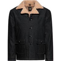 Robuste Denimjacke mit Webpelzfutter