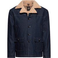 Vintage-Denim-Jacke mit Teddyfutter