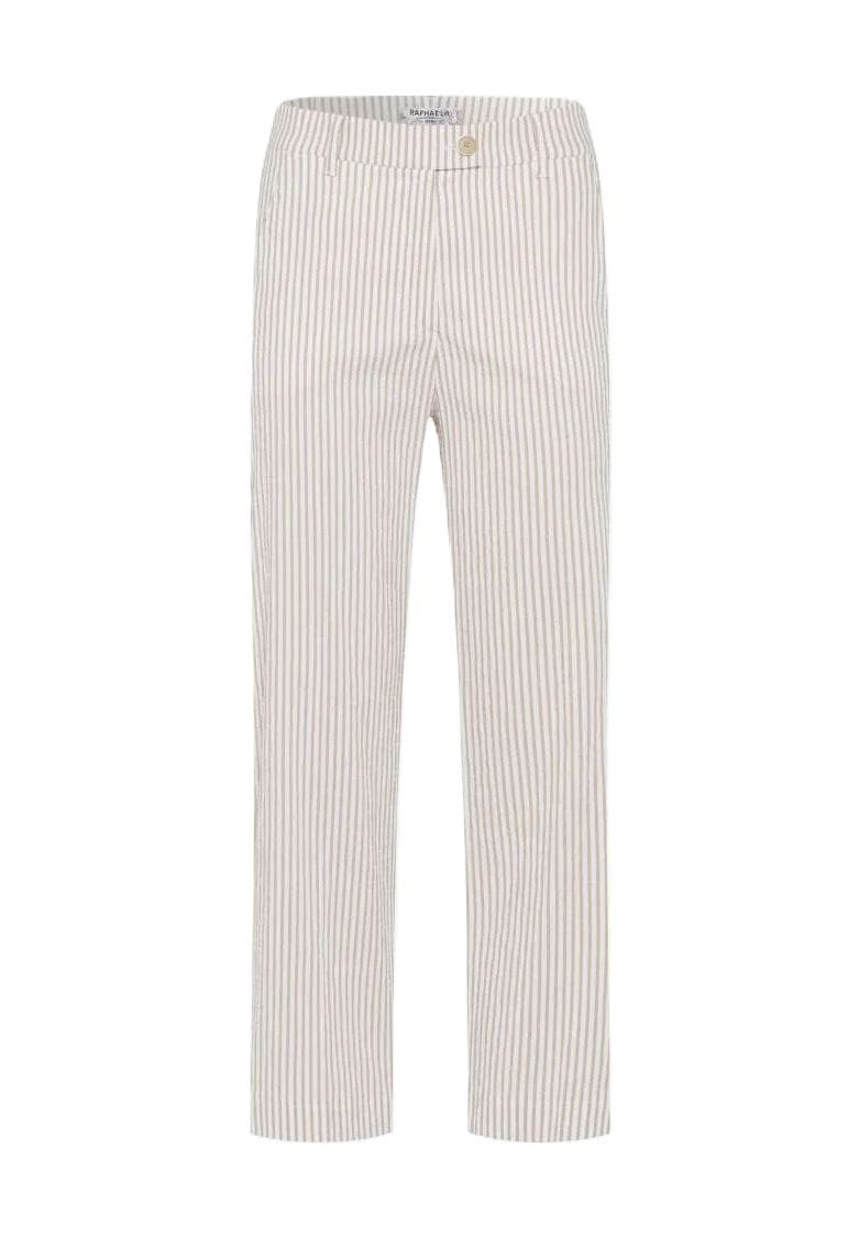 Lorella Gestreifte Hose mit geradem Bein