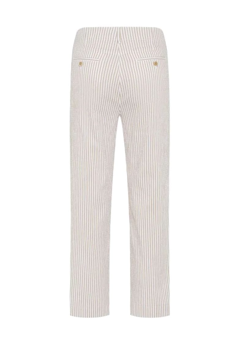 Lorella Gestreifte Hose mit geradem Bein