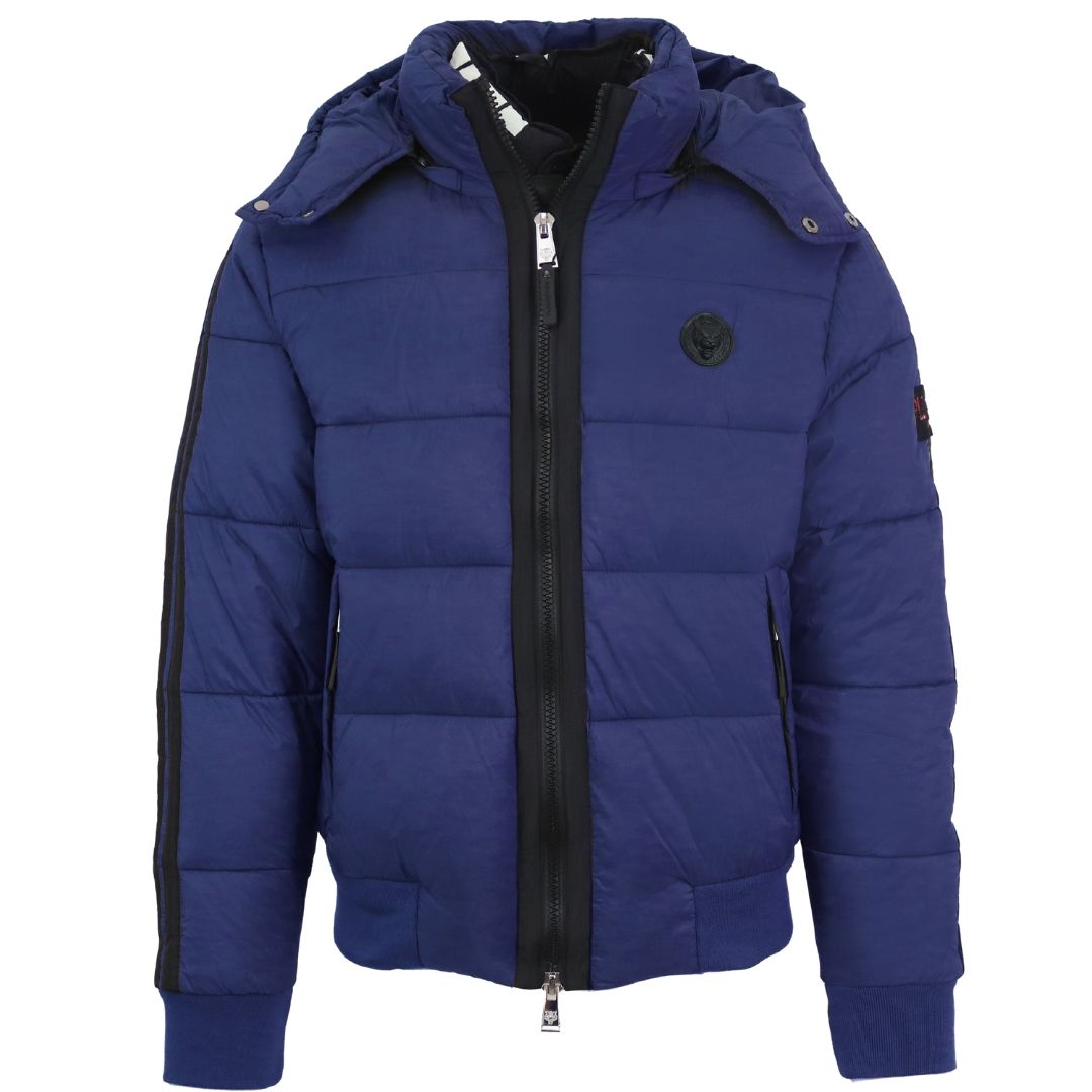 Wattierte Pufferjacke mit Kapuze