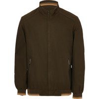 Bomberjacke mit gerippten Abschlüssen