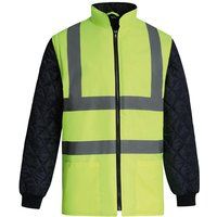 Reflektierende gesteppte Zip-Off-Funktionsjacke