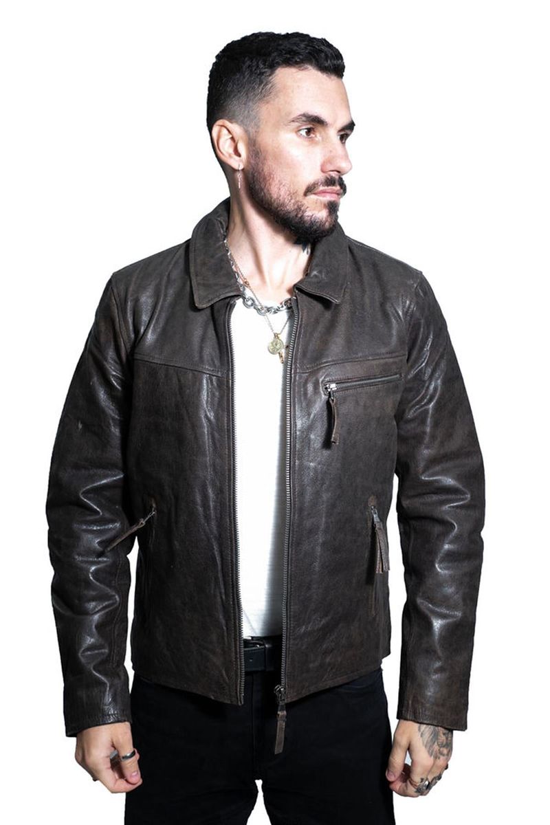 Vintage Harrington Lederjacke aus Rindsleder