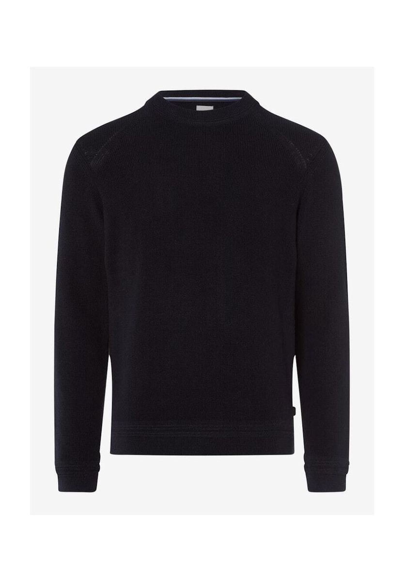 Klassischer Strickpullover mit Rundhalsausschnitt