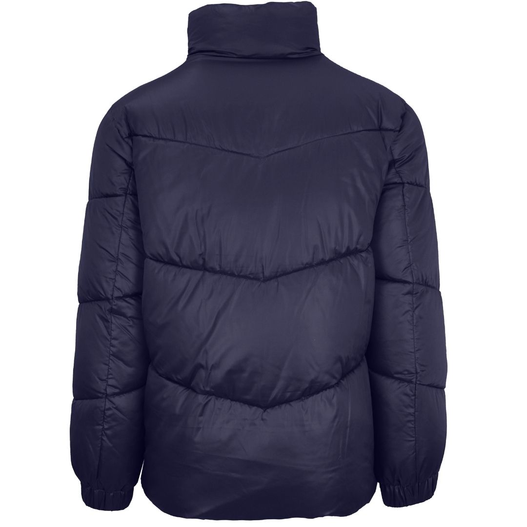 Wattierte Pufferjacke mit auffälligem Logo