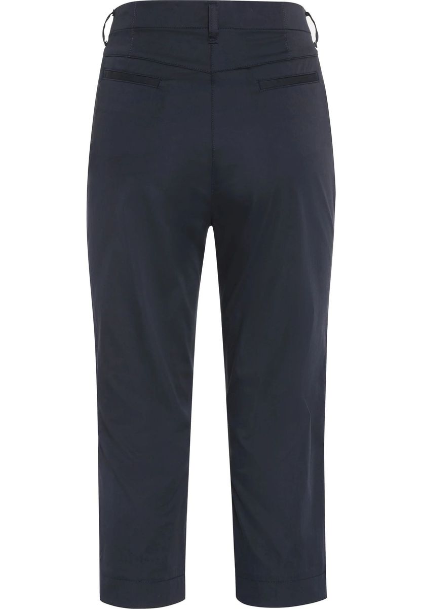 Damen Cropped Chino Hose in Marineblau