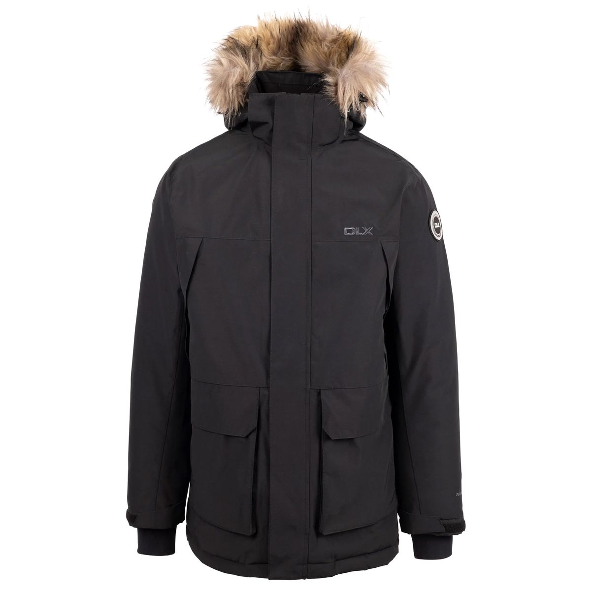 Schwerer Winterparka mit Kapuze