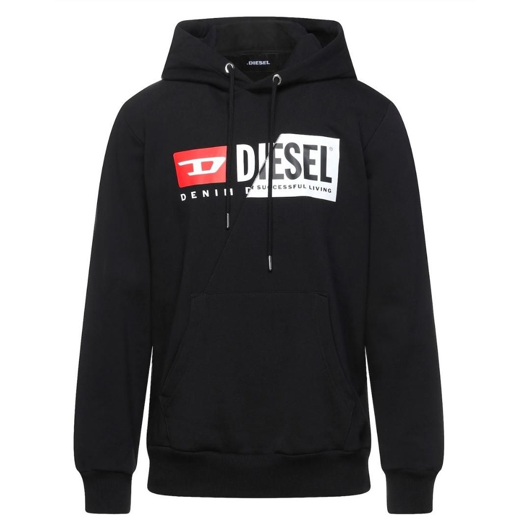 Hoodie mit verzerrtem Logo-Grafikdruck