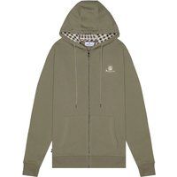 Kapuzenpullover mit Reißverschluss und Logo