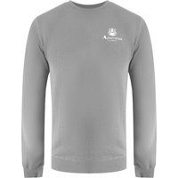 Fleece-Sweatshirt mit Rundhalsausschnitt