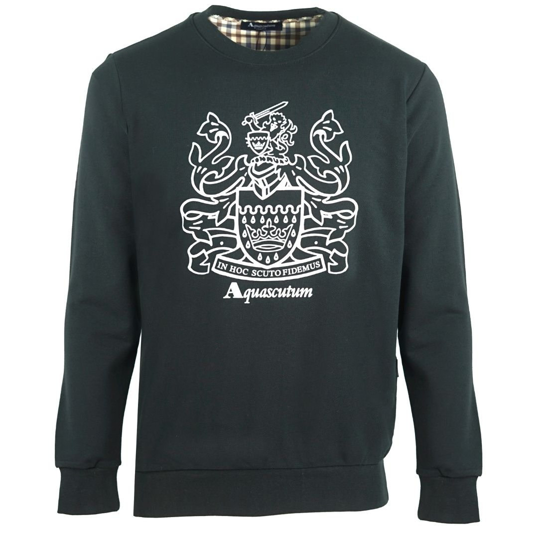 Sweatshirt mit Wappen-Grafikprint