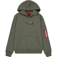 Hoodie mit Camouflage-Logo-Detail