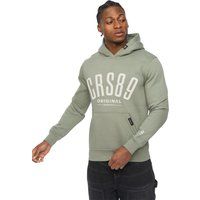 Fleece-Kapuzenpullover mit Grafik-Print