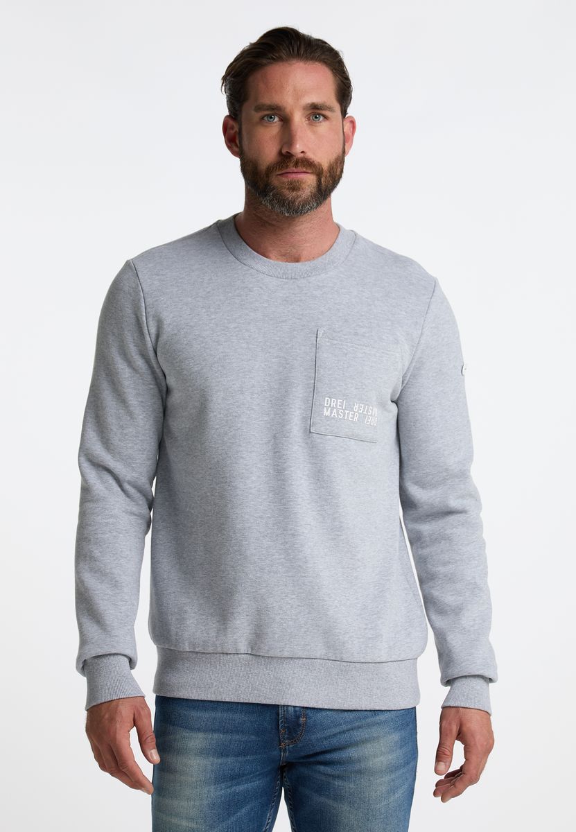Klassisches Rundhals-Sweatshirt mit Tasche