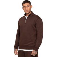 Halbzip-Pullover aus gebürstetem Fleece