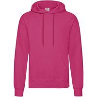 Klassischer Fleece-Kapuzenpullover mit Kängurutasche