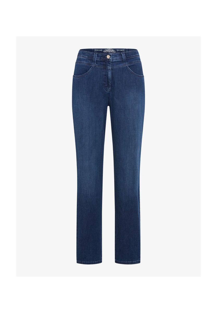 Damen Straight Leg Jeans in Dunkelblau