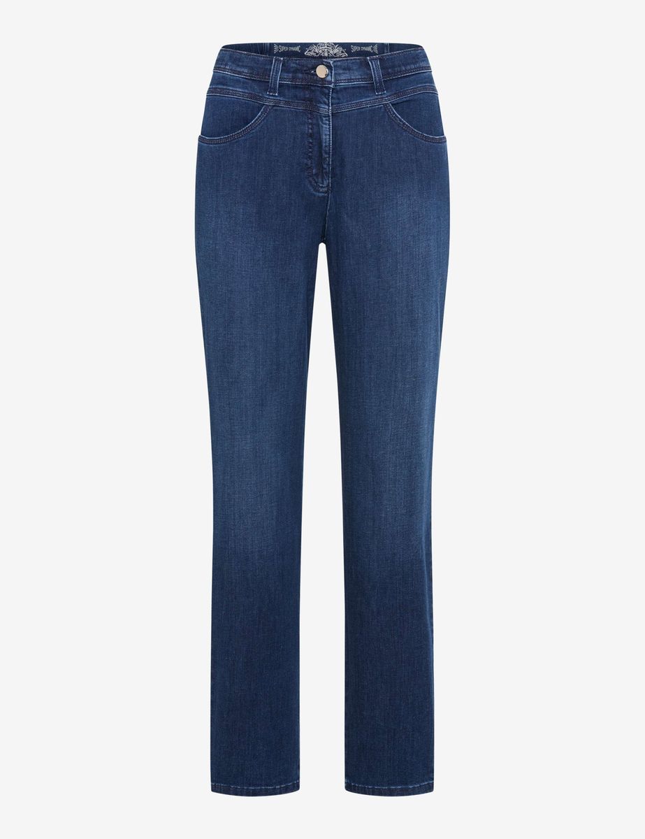 Damen Straight Leg Jeans in Dunkelblau