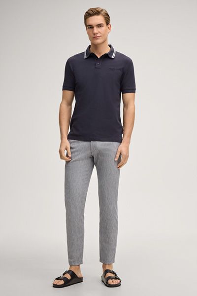 Joop Jeans Agneloa Herren Poloshirt dunkelblau Piqué