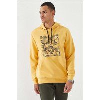 Hoodie mit Camouflage-Grafikprint