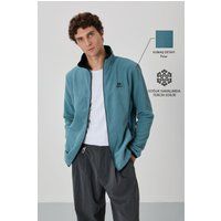 Plüsch-Fleecejacke mit Reißverschluss