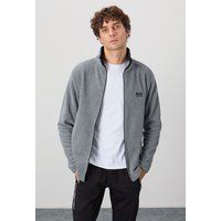 Plüsch-Sweatshirt mit Frontreißverschluss
