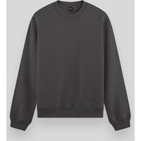 Lässiges Fleece-Sweatshirt mit Rundhalsausschnitt