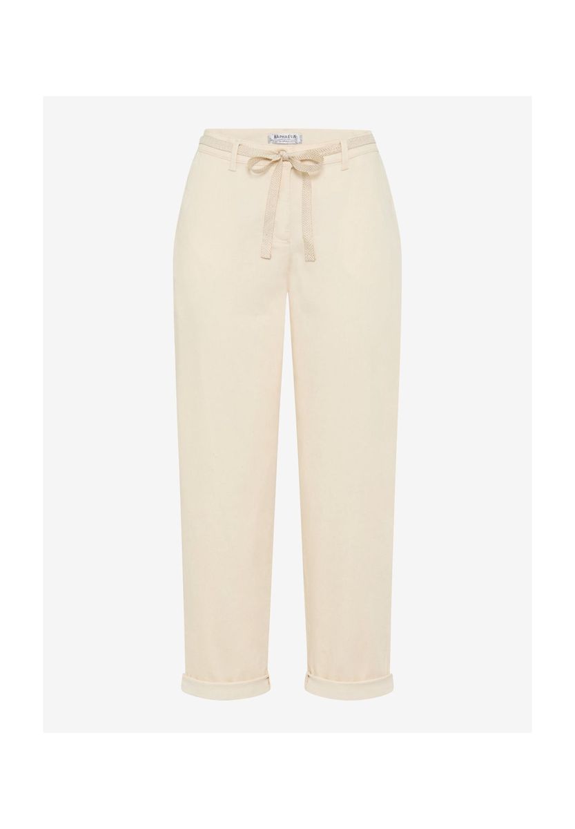 Bequeme, verkürzte Hose aus Leinenmischung