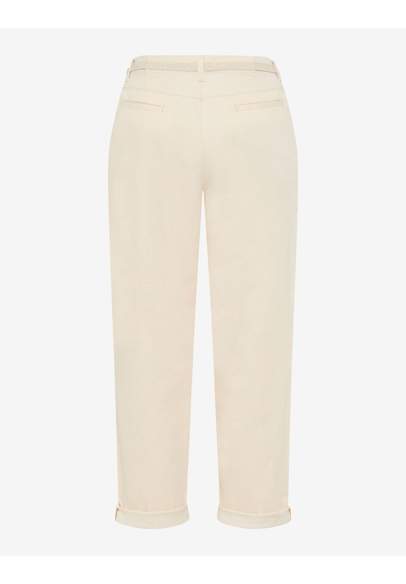 Bequeme, verkürzte Hose aus Leinenmischung