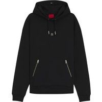 Relaxed Fit Hoodie mit Reißverschlusstaschen
