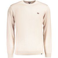 Klassischer Rundhals-Baumwollpullover