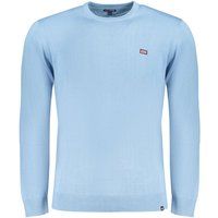 Klassischer Baumwollpullover mit Rundhalsausschnitt