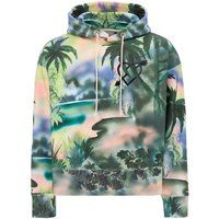 Kapuzenpullover mit Palmen-Landschaftsdruck