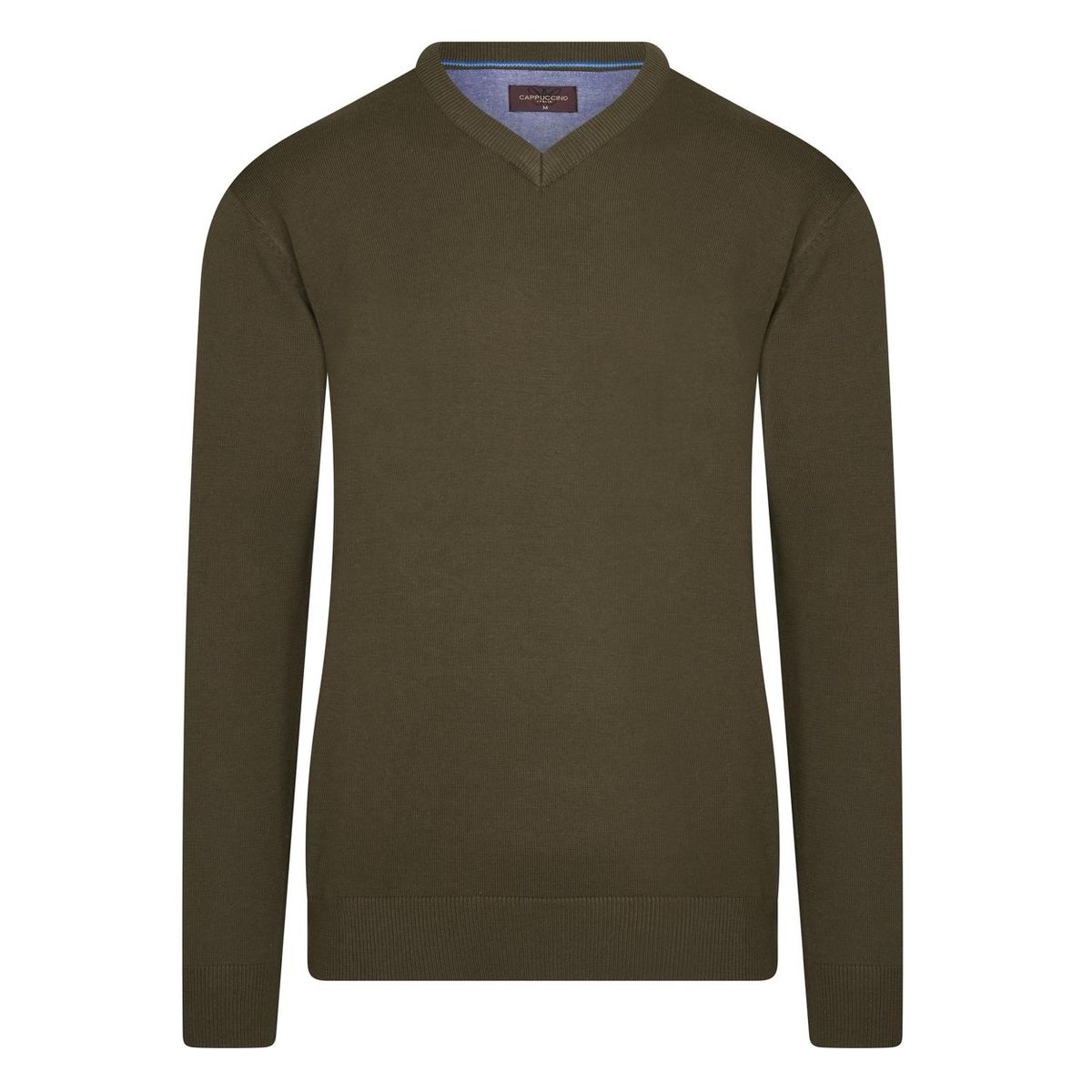 Klassischer V-Ausschnitt Feinstrickpullover