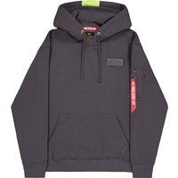 Fleece-Hoodie mit Ärmeltasche und Anhänger