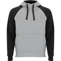 Zweifarbiger Hoodie mit Raglanärmeln