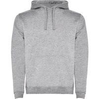 Klassischer grau melierter Kapuzenpullover