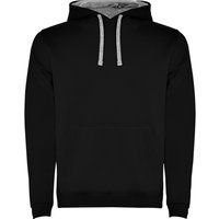 Zweifarbiger Kapuzenpullover mit Kängurutasche