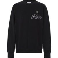 Signature Besticktes Baumwoll-Fleece-Sweatshirt