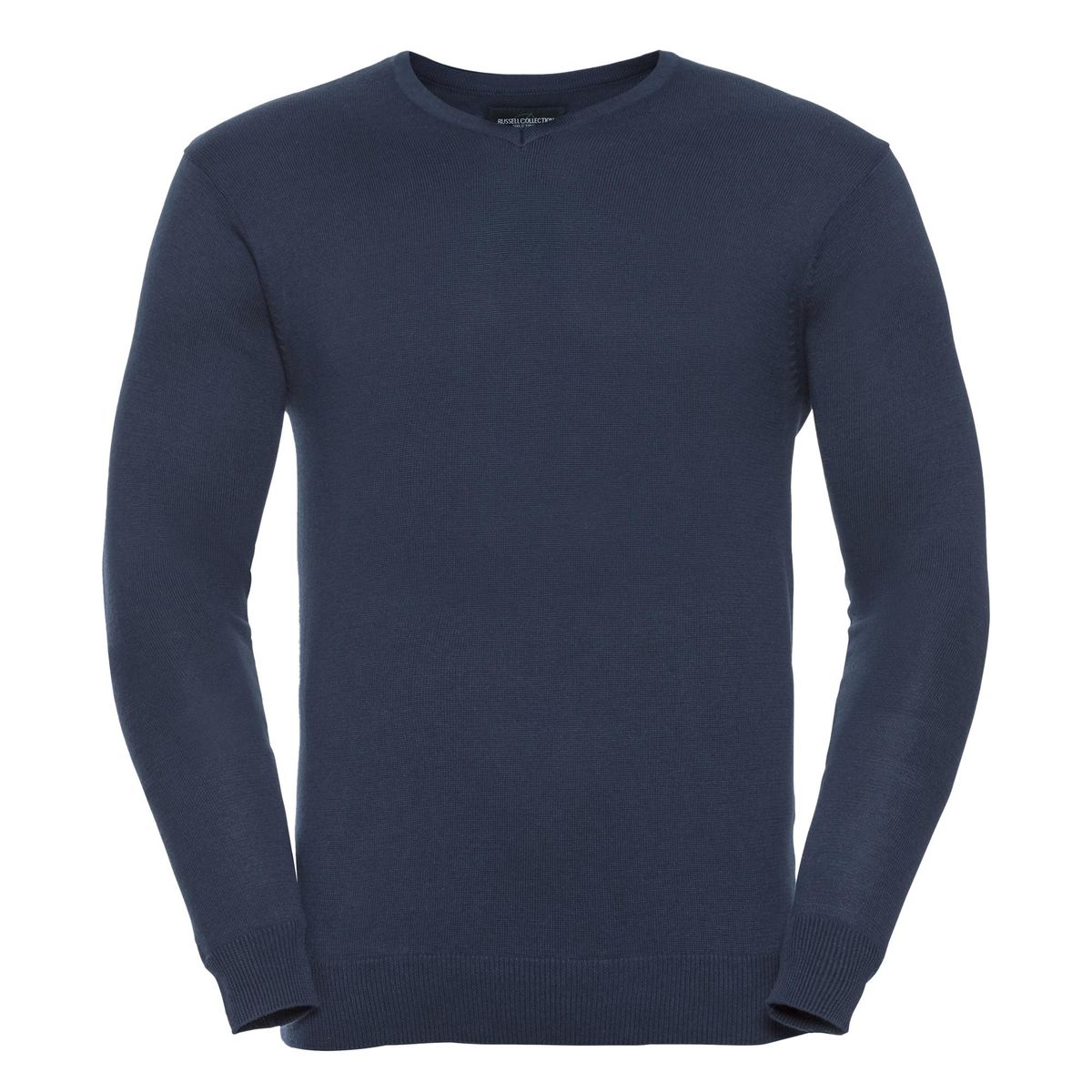 Klassischer Strickpullover mit V-Ausschnitt