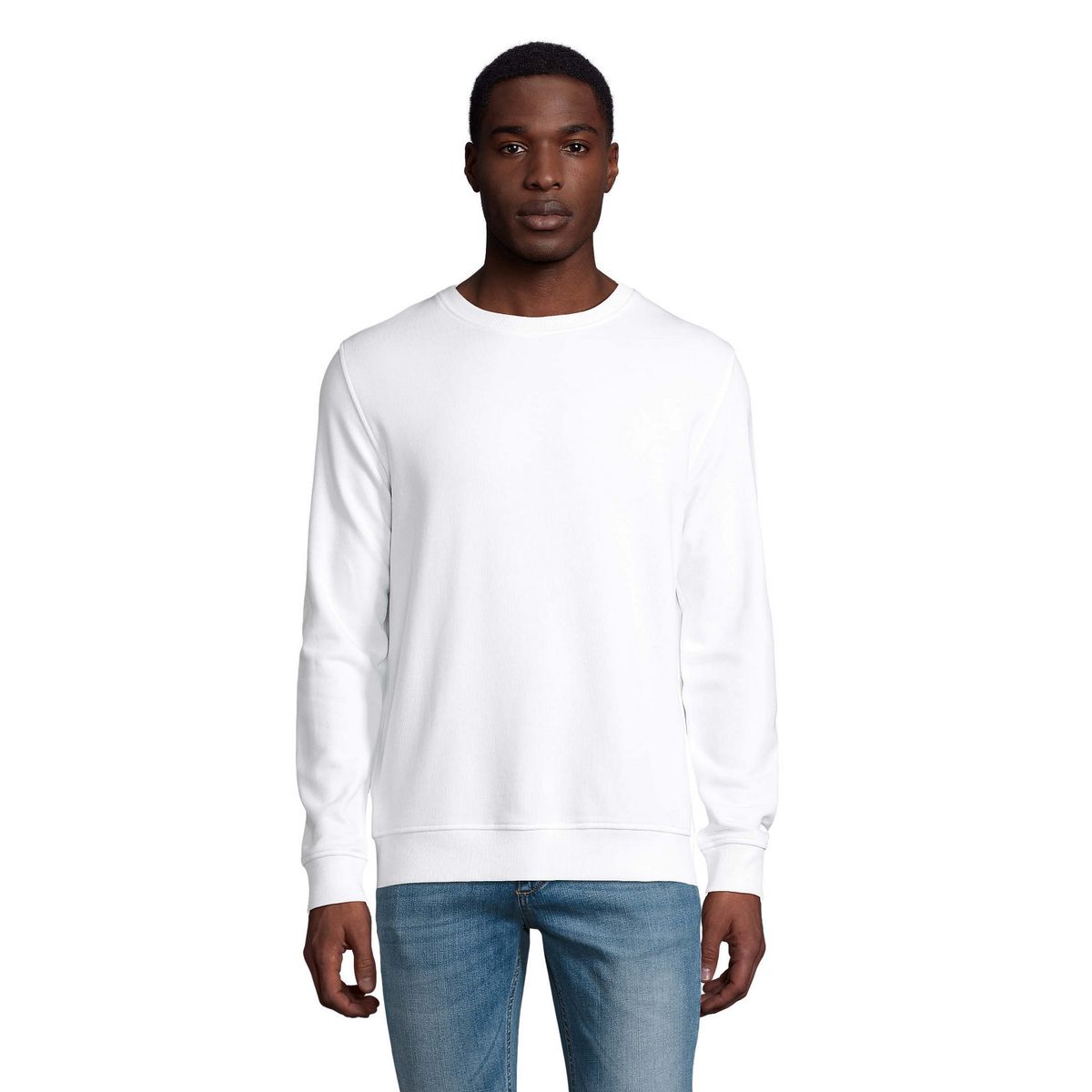 Nachhaltiges Bio-Baumwolle Sweatshirt mit Rundhalsausschnitt