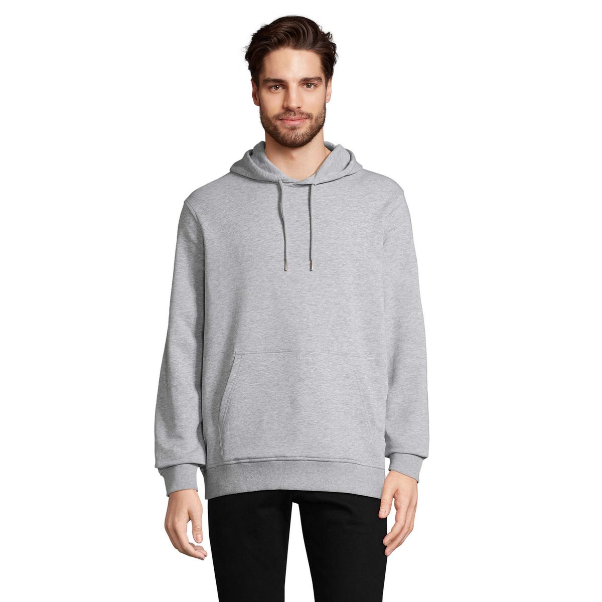 Klassischer Kapuzenpullover aus Bio-Baumwollmix