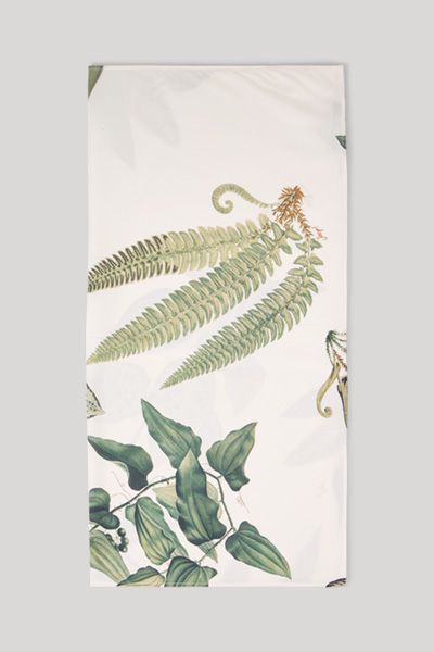 Bandana-Tuch in Weiß/Grün gemusterter Viskose