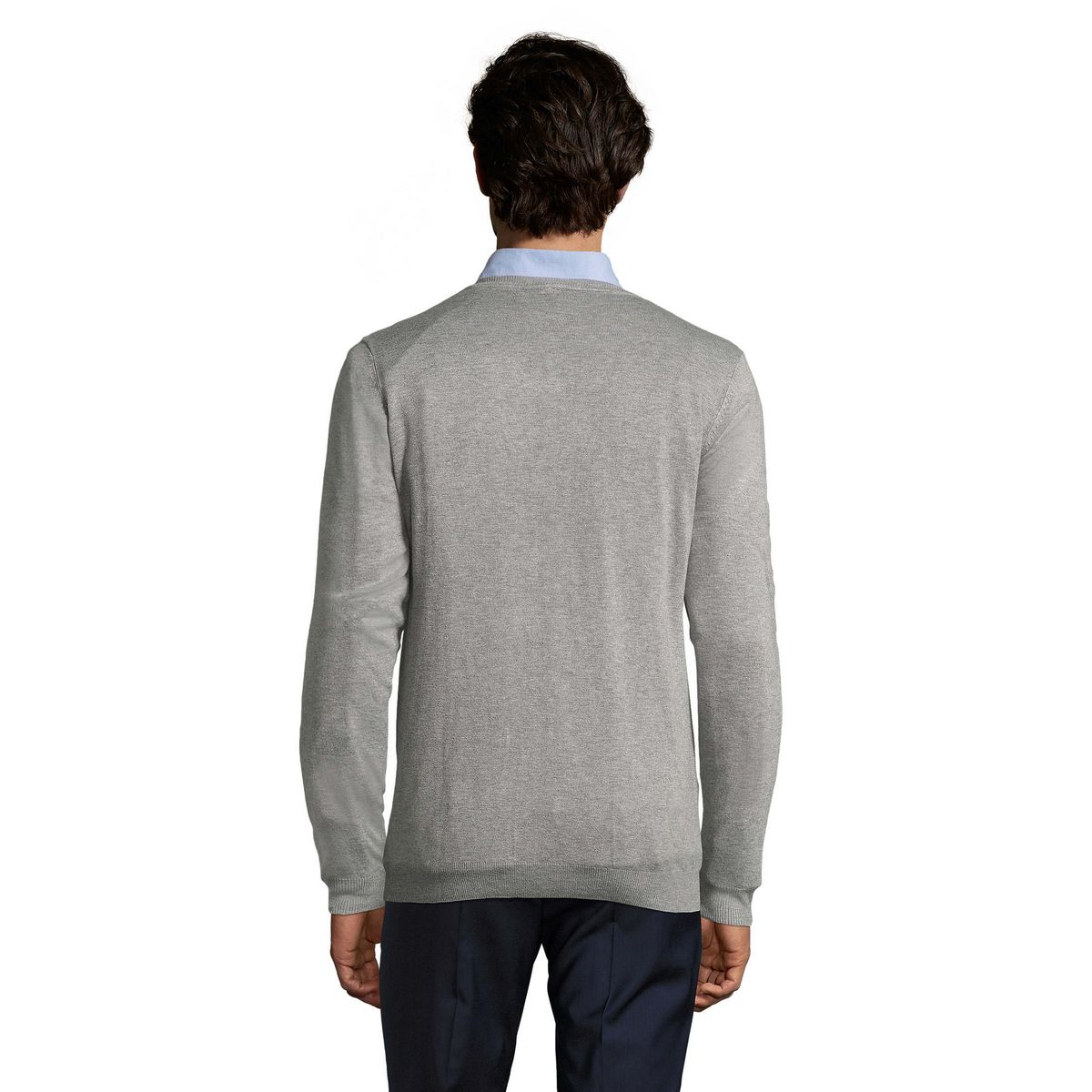Schmal geschnittener V-Ausschnitt Pullover