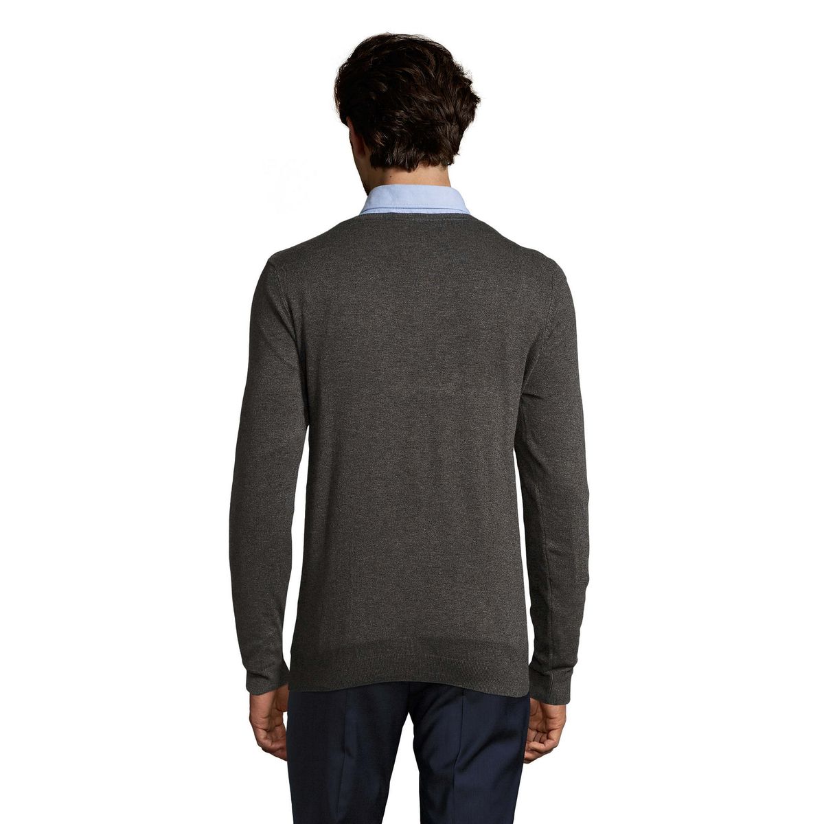 Klassischer V-Ausschnitt Pullover